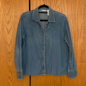Vintage Denim Button-Up